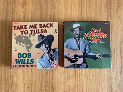 HANK WILLIAMS HILLBILLY HERO 4 CD BOX SET, BOB WILLS  PROPER RECORDS 4CD BOX SET - Bild 1 von 2