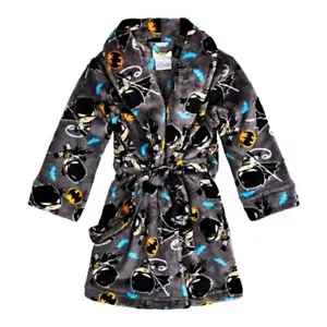 BATMAN DC COMICS Super-Soft Fleece Belted Bath Robe NWT Toddler's 3T, 4T or 5T - Picture 1 of 1