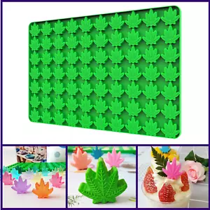 Mini Leaf Silicone Candy Molds for Chocolate Gummy, Small Leaf Wax Melts Molds - Picture 1 of 7