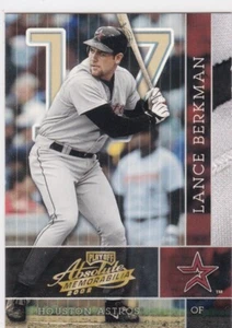 2002 Playoff Absolute Memorabilia Framed Memorabilia Ad Promos LANCE BERGMAN - Bild 1 von 2