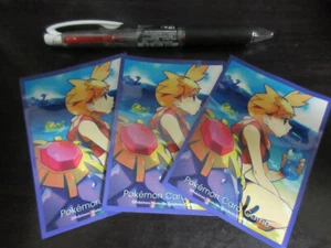 3 sheets Pokemon card Deck Shield set Misty Starmie 2022 sleeve Japanese - Picture 1 of 2