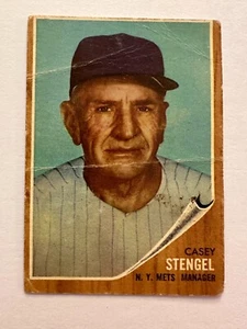 1962 Casey Stengel New York Yankees Topps card #29-POOR - Picture 1 of 2