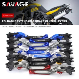 Palancas de embrague de freno extensibles plegables para BMW F750GS F 850GS Adv 2017 18 - Imagen 1 de 19