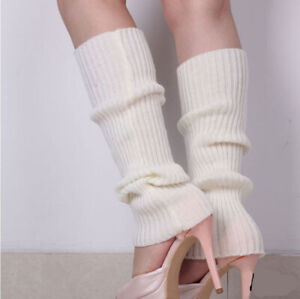Winter Warm Knit Crochet High Knee Leg Warmers Legging Boot Foot Cover Socks US