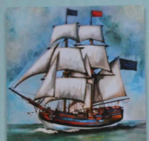 Diamond Painting-Grußkarte "Maritim, Segelschiff", mit Material, Jittenmeier - Bild 1 von 1