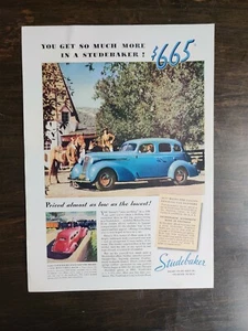 Anuncio Studebaker Original 1936 página completa a color A9 de colección - Imagen 1 de 1
