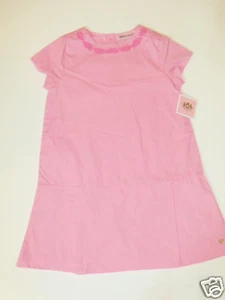 NWT Girls Juicy Couture Pink Easter Spring Lined Embroidered Pleated Dress 6 NEW - Picture 1 of 1