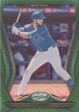 2020 Panini Chronicles Baseball Certified Green #1 Pete Alonso