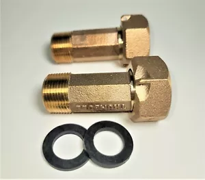 Adapterkupplung für Phyn Plus Abschaltung, LF Messing, 1"" NPS schwenkbar x 3/4"" NPT Stecker - Bild 1 von 11