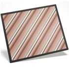 Placemat Mousemat 8x10  - Retro Pink Stripe Pattern Print Girls  #46255