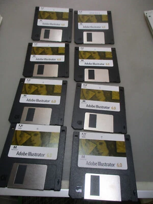 Vintage,Disketten,Software Adobe Illustrator 5.00 Apple Macintosh - Bild 1 von 2