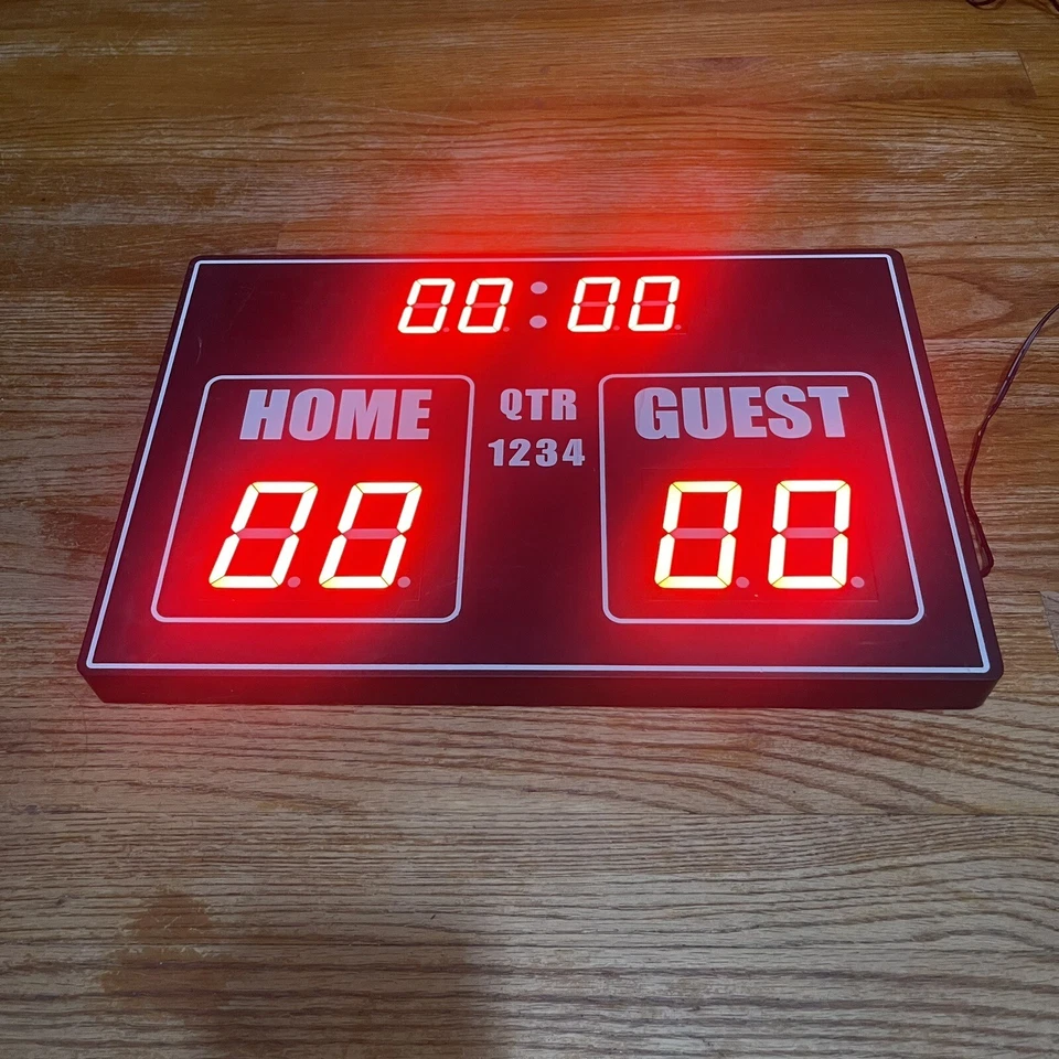 H-Welldone HW-T3725LA placar relógio de tiro decoração esportiva infantil placa de LED plug-in - Imagem 1 de 3