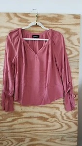 Fifteen Twenty Damen Oberteil Bluse XS Rosa Langarm V-Ausschnitt - Bild 1 von 9