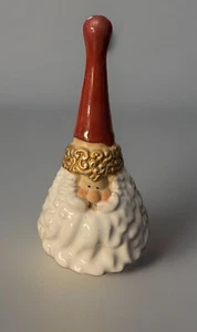 Campana Navidad Papá Noel Cerámica 5.7" Alto Excelente Estado Decoración Hoilday - Imagen 1 de 9