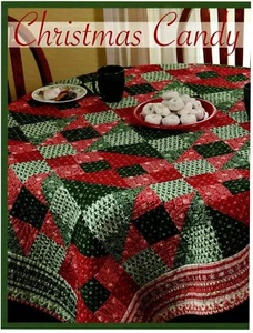Weihnachten Süßigkeiten Quilt Muster zusammengesetzt BC - Bild 1 von 1