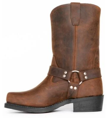 Nuevo Mujeres Hombres Informal Tobillo Vaquero Militar Ejército Combate Trabajo Motociclista Botas Zapatos Foto 1 de 4