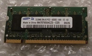 Samsung M470T6554CZ3-CD5 512MB PC2-4200S 533mhz 200pin DDR2 Laptop Sodimm Memory - Picture 1 of 2