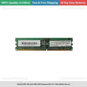 38L5220 IBM 1GB (2x512MB) DDR Registered ECC PC-3200 400Mhz Memory - Picture 1 of 1