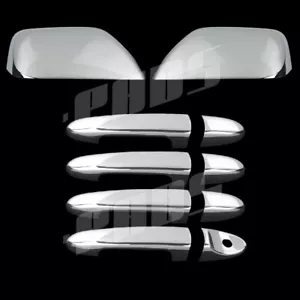 Cubierta de espejo A-PADS PARA 08-09 10 11 12 Ford Escape cromado T + cubierta de manija de 4 puertas - Imagen 1 de 2