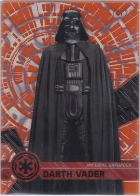 STAR WARS 2017 TOPPS HIGH TEK 68 DARTH VADER ORANGE MAGMA DIFFRACTOR 16/25 RARE - Image 1 of 2