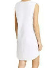 NWT Eileen Fisher COTTON STRETCH JERSEY SCOOP NECK DRESS White PS