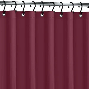 ELAINE KAREN HEAVY DUTY VINYL WATERPROOF SHOWER CURTAIN LINER WITH MAGNETS NEW - Picture 1 of 150