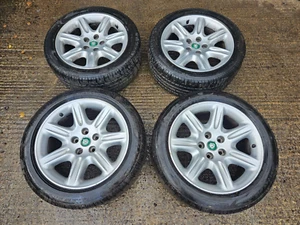 CERCHI IN LEGA SFALSATI ORIGINALI JAGUAR FLAUTE XJ8 XK8 XJR 18 POLLICI 8J 9J 18CHX33 - Foto 1 di 19