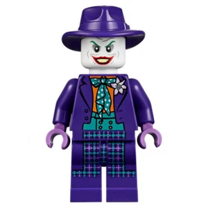 new LEGO The Joker Minifig w/ dark-turquoise bow tie, Tim Burton Batmobile 76139 - Picture 1 of 1