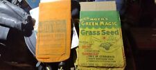 CLASSIC (( MOCK's)) "Green Magic" Grass Seed  Vintage garden tool (lot of 2)  