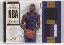2009 Playoff National Treasures NBA Gear Combos Prime /49 Tyreke Evans Rookie RC