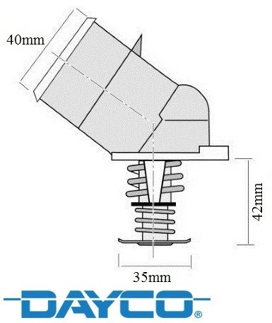 DAYCO 87 DEGREE THERMOSTAT FOR HOLDEN LS1 5.7L V8 - Image 1 of 1