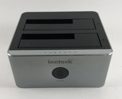 Inateck Aluminum USB 3.0 Dual Bay Hard Drive SATA Docking Station Offline Clone - Image 1 of 4