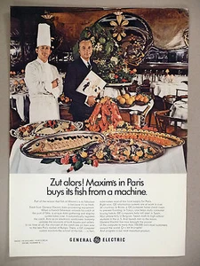 Anuncio impreso Maxim's Restaurant Paris - 1969 ~ General Electric - Imagen 1 de 1