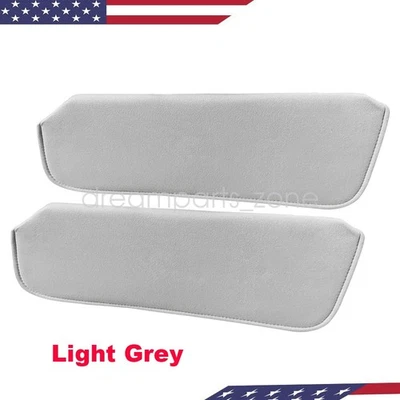 For 1988-1998 Chevy Silverado GMC Sierra Pickup Truck Sun Visors Light Grey Pair Foto 1 de 4