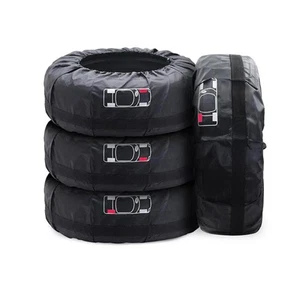 Car Tire Cover, Seasonal Tire Totes,Polyester Wheel Tires Storage Bags, Water... - Picture 1 of 8