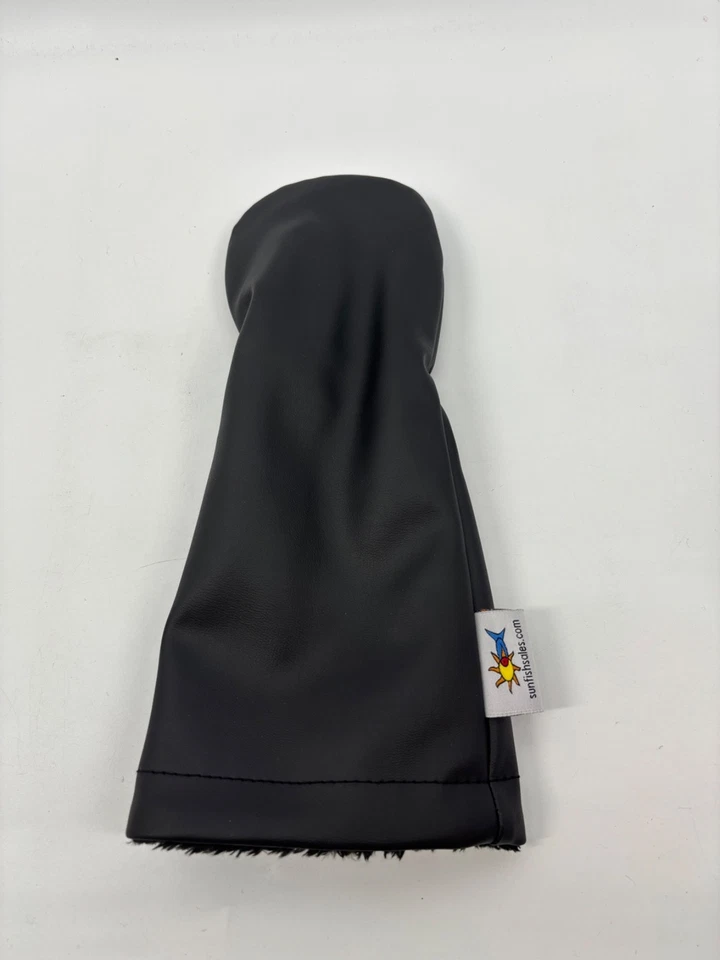 Sunfish Golf Fairway 3 5 7 9 Wood Headcover  Solid Black Dura Leather Blank - Image 1 of 1