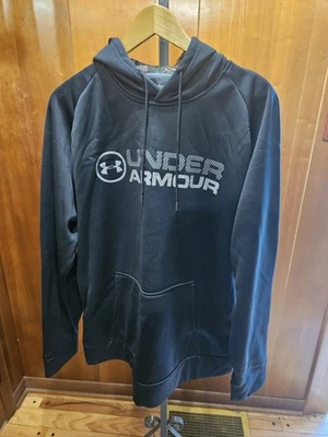 Under Armour Black With Mossy Oak Hood Men Size L Hoodie - Image 1 of 3