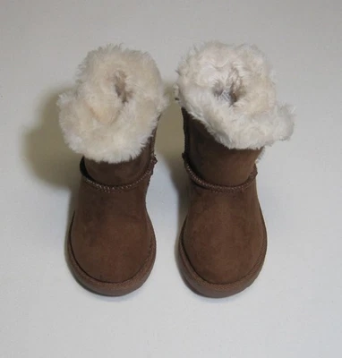 Toddler Girls Fleece Boots Chestnut, NWT, Cherokee - Image 1 of 4