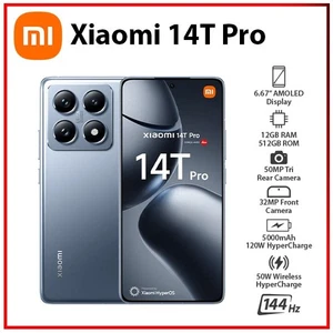 (New) Xiaomi 14T Pro 5G 12GB+512GB BLUE Dual SIM Unlocked Android Mobile Phone - Bild 1 von 7