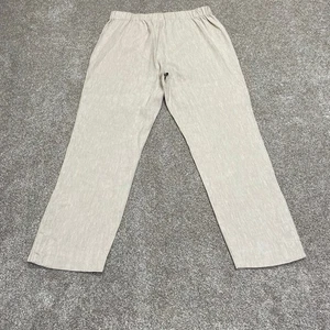 Pantalone Relaxed Leggero Traspirante Senza Tempo Neutro J.jill Lino Elasticizzato Xs P - Foto 1 di 12