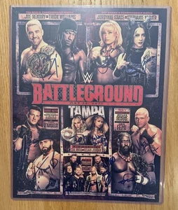 WWE NXT BATTLEGROUND 2025 OFFICIAL Signed Match Card Stephanie Vaquer Sol Ruca + - Bild 1 von 6