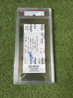 Дебютный билет Tyrese Maxey Duke NCAA полный PSA 5 с автографом 10 76ers NBA - Изображение 1 из 4