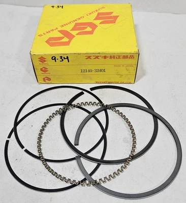 1 NUEVO 1978-1979 Suzuki SP370 DR370 estándar de fábrica STD JUEGO DE ANILLOS OEM 12140-32401 Foto 1 de 3