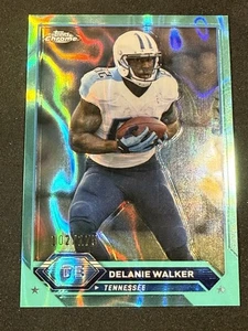 2024 Topps Composite Delanie Walker Topps Chrome Aqua Wave /175 Tennessee Titans - Picture 1 of 8