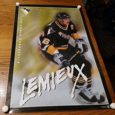 Póster laminado serie Mario Lemieux Bladerunner 23x35 hockey penguins 1995 Foto 1 de 4
