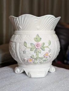 Vintage Belleek 1998 Jahresstück Armstrong Cache Pot LE Vase 2320 wie abgebildet - Bild 1 von 21
