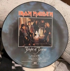 IRON MAIDEN FLIGHT OF ICARUS Picture Disc 1983 Original Maxi Single VG - Picture 1 of 2