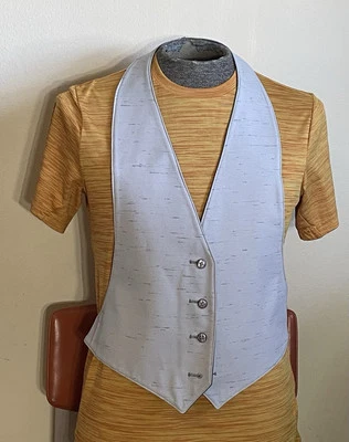 Men’s Vintage Reversible After Six Grey Tuxedo Vest - Image 1 of 4