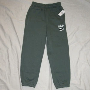 NWT Gap Kids x DC Comics BATMAN Green Sweatpants Pants Boys sz Small 6/7 - Picture 1 of 4