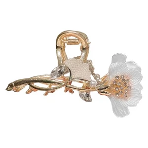 Shining Flower Hair Jaw Clips Hair Claw Clips Strong Hold Large Catch Barrette - Picture 1 of 6